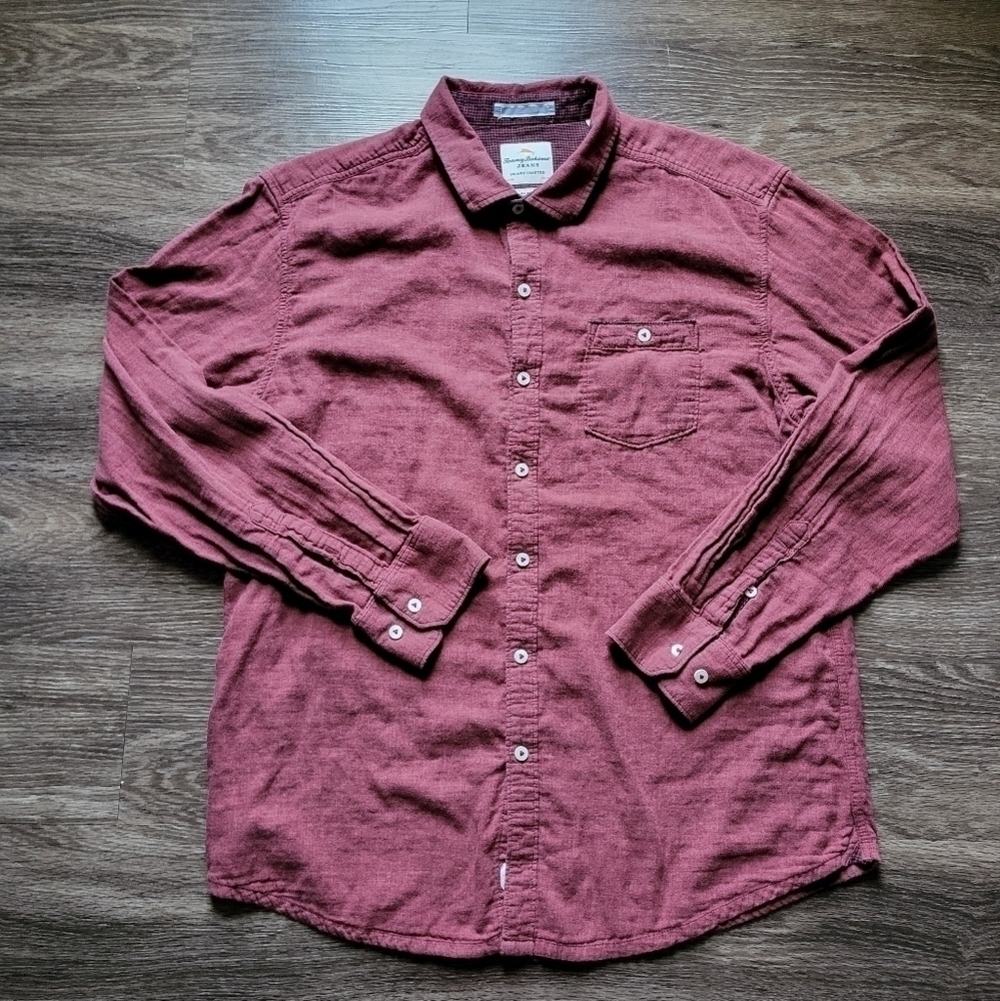 Tommy Bahama Men's Island Modern Fit Long Sleeve Button Up Shirt Size XLX
